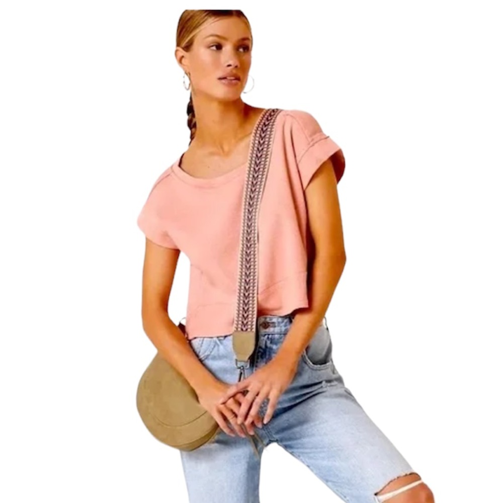 Anthropologie Daily Practice Cut Out Sweatshirt